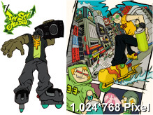 Jet Set Radio Wallpaper 1.024x768px